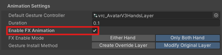 Enable FX Animation